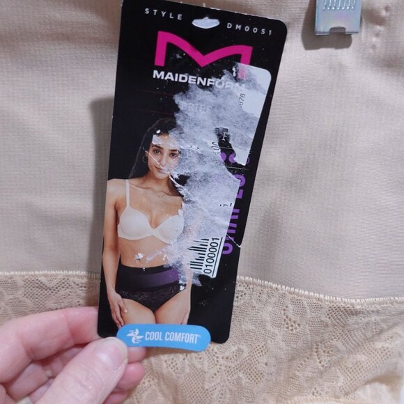 NEW Maidenform Tame Your Tummy Firm Control Brief Size XL Beige DM0051 - Picture 4 of 7